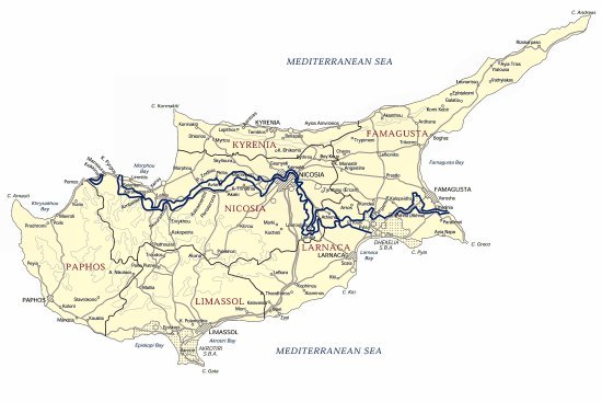 best cyprus map