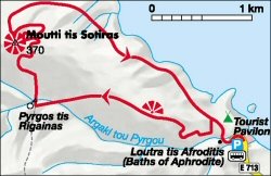aphrodite trail map
