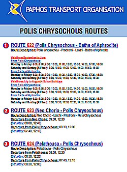 polis bus timetable