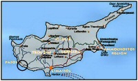 Map Paphos Airport Cyprus