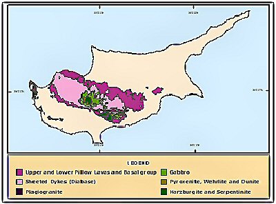 Cyprus geographical map